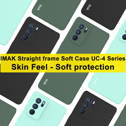 IMAK UC-4 Series Shock-proof Straight Frame Cell Phone TPU Shell for Oppo Reno6 Pro 5G (MediaTek)