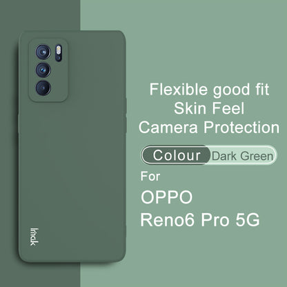 IMAK UC-4 Series Shock-proof Straight Frame Cell Phone TPU Shell for Oppo Reno6 Pro 5G (MediaTek)