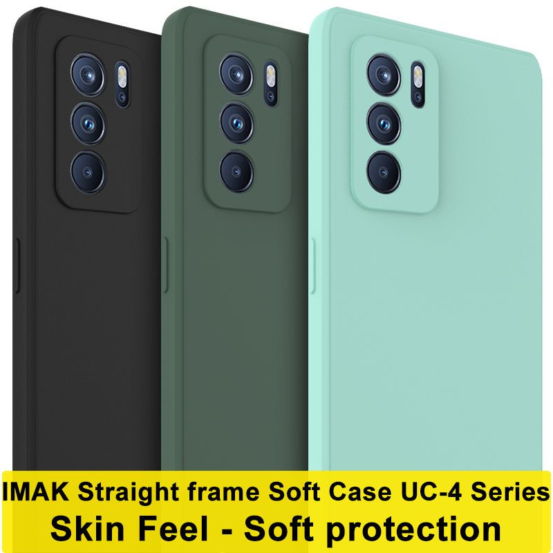 IMAK UC-4 Series Shock-proof Straight Frame Cell Phone TPU Shell for Oppo Reno6 Pro 5G (MediaTek)