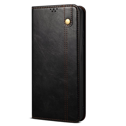 Oil-Waxy Wallet Design Leather Protective Phone Case with Stand for vivo V21e 4G / Y73 2021