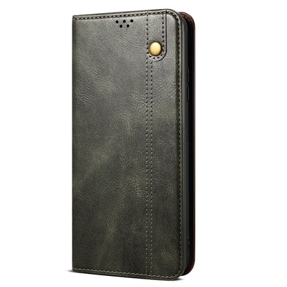 Oil-Waxy Wallet Design Leather Protective Phone Case with Stand for vivo V21e 4G / Y73 2021