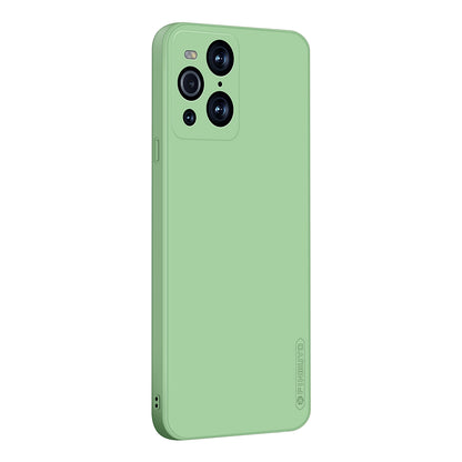 PINWUYO Soft Silicone Cell Phone Case Protective Cover for Oppo Find X3 Pro