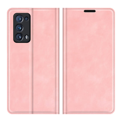 Skin-touch Feeling Strong Magnet Folio Wallet Protective Phone Case for Oppo Reno6 Pro+ 5G/Pro 5G (Snapdragon)