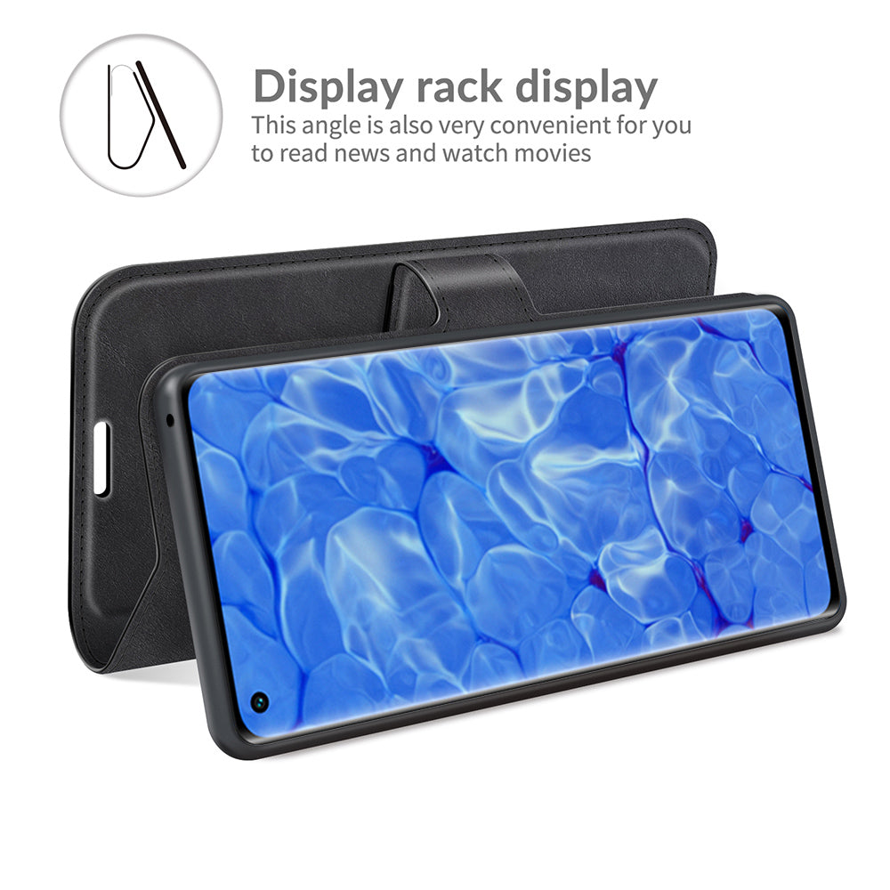 Magnetic Square Clasp Leather Wallet Stand Phone Case for Oppo Reno6 Pro+ 5G/Pro 5G (Snapdragon)