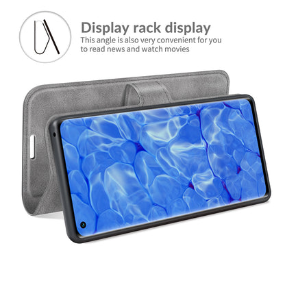 Magnetic Square Clasp Leather Wallet Stand Phone Case for Oppo Reno6 Pro+ 5G/Pro 5G (Snapdragon)