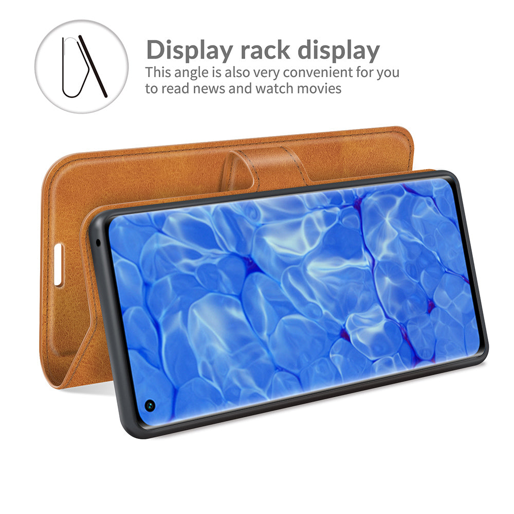 Magnetic Square Clasp Leather Wallet Stand Phone Case for Oppo Reno6 Pro+ 5G/Pro 5G (Snapdragon)