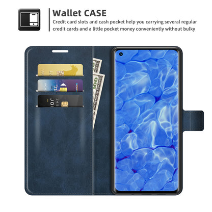 Magnetic Square Clasp Leather Wallet Stand Phone Case for Oppo Reno6 Pro+ 5G/Pro 5G (Snapdragon)