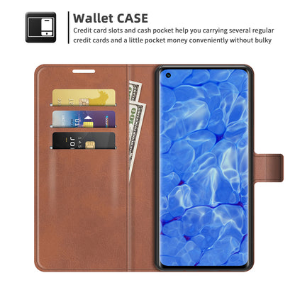 Magnetic Square Clasp Leather Wallet Stand Phone Case for Oppo Reno6 Pro+ 5G/Pro 5G (Snapdragon)