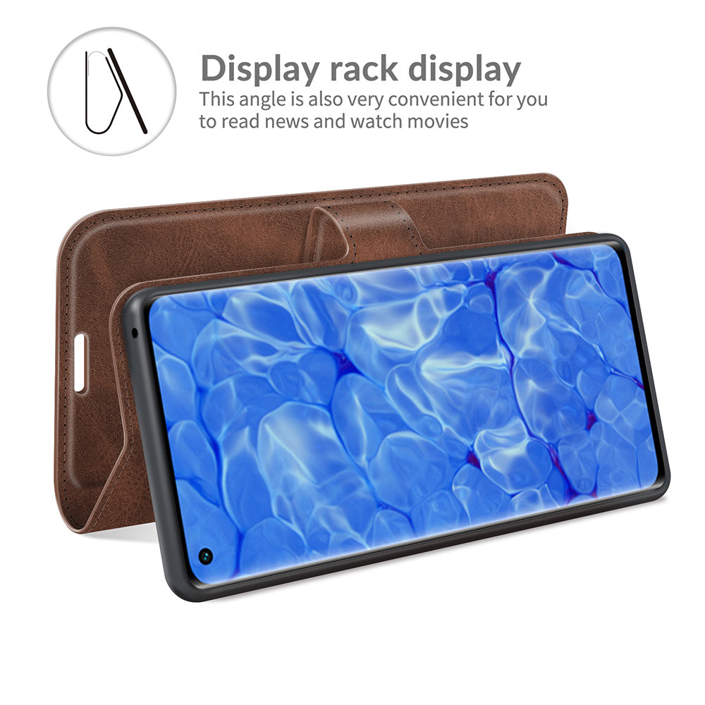 Magnetic Square Clasp Leather Wallet Stand Phone Case for Oppo Reno6 Pro+ 5G/Pro 5G (Snapdragon)