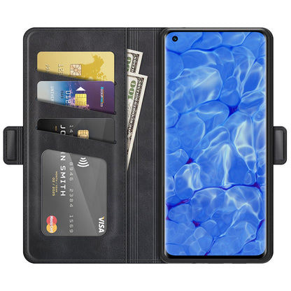 Magnetic Clasp Closure Full Protection PU Leather Phone Stand Case for Oppo Reno6 Pro+ 5G/Pro 5G (Snapdragon)