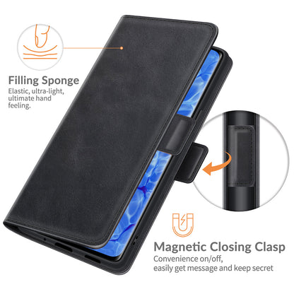 Magnetic Clasp Closure Full Protection PU Leather Phone Stand Case for Oppo Reno6 Pro+ 5G/Pro 5G (Snapdragon)