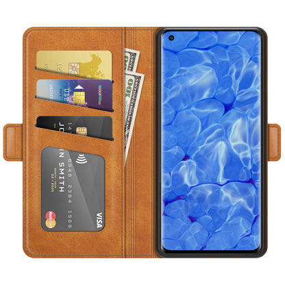 Magnetic Clasp Closure Full Protection PU Leather Phone Stand Case for Oppo Reno6 Pro+ 5G/Pro 5G (Snapdragon)