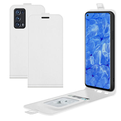 Crazy Horse Vertical Flip Leather Case with One Card Holder for Oppo Reno6 Pro+ 5G/Pro 5G (Snapdragon)