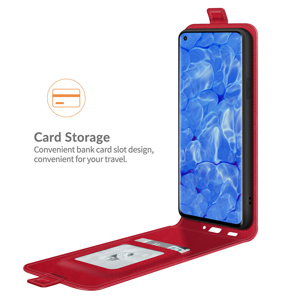 Crazy Horse Vertical Flip Leather Case with One Card Holder for Oppo Reno6 Pro+ 5G/Pro 5G (Snapdragon)