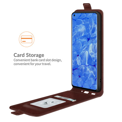 Crazy Horse Vertical Flip Leather Case with One Card Holder for Oppo Reno6 Pro+ 5G/Pro 5G (Snapdragon)