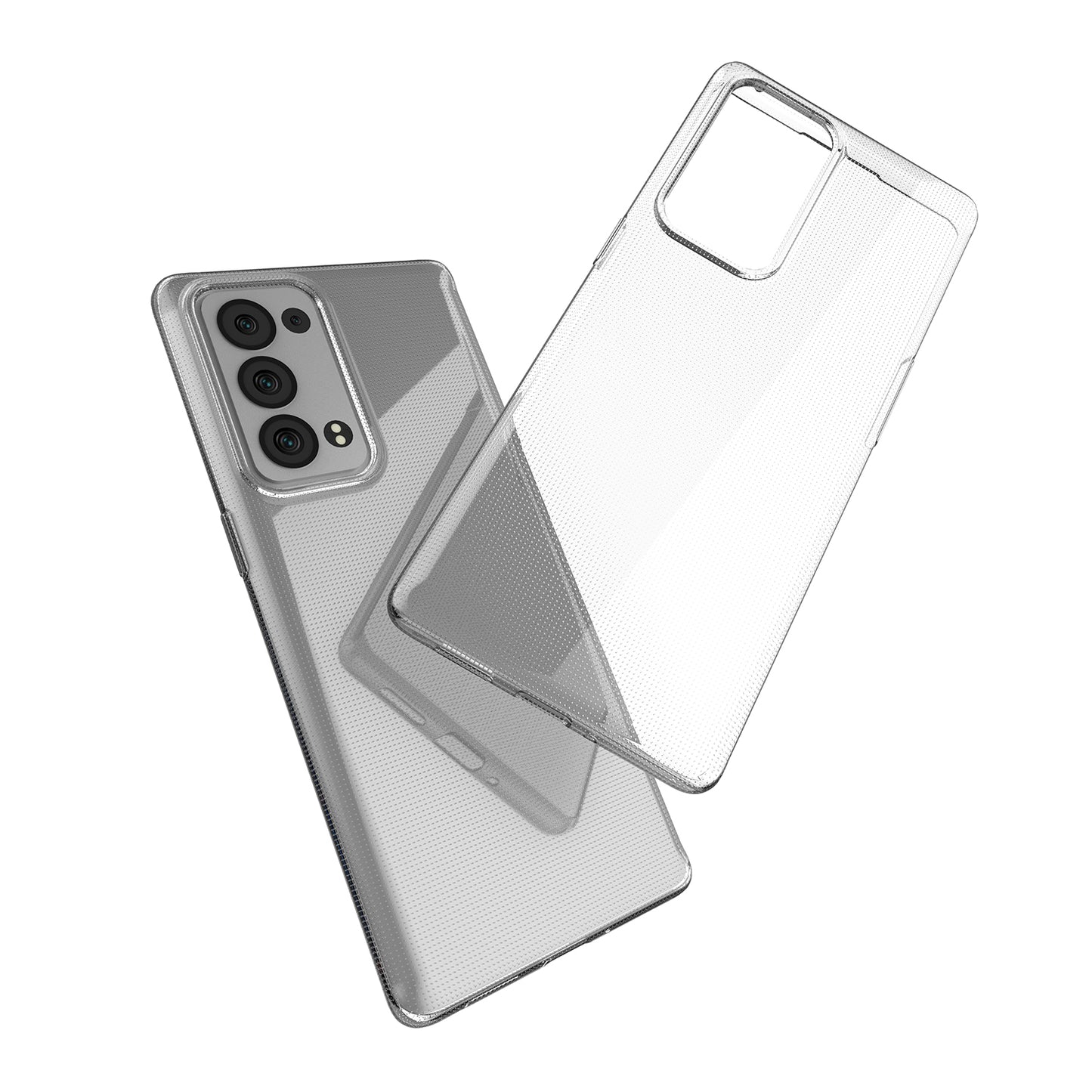 Ultra Thin Crystal Clear TPU Phone Back Case Shell for Oppo Reno6 Pro+ 5G/Pro 5G (Snapdragon)