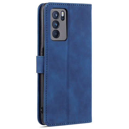 AZNS PU Leather Wallet Stand Case Phone Protective Cover for Oppo Reno6 Pro 5G (MediaTek)