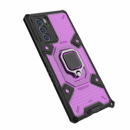 Kickstand Dust-Proof Rugged Dual Layer Hybrid Hard PC Soft TPU Full Body Shockproof Protective Cover for Oppo Reno6 Pro 5G (MediaTek)