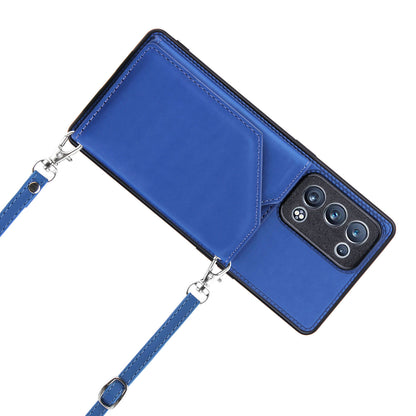 Leather Phone Stand Case Back Card Slots Design Cover with Shoulder Strap for Oppo Reno6 Pro+ 5G/Pro 5G (Snapdragon)