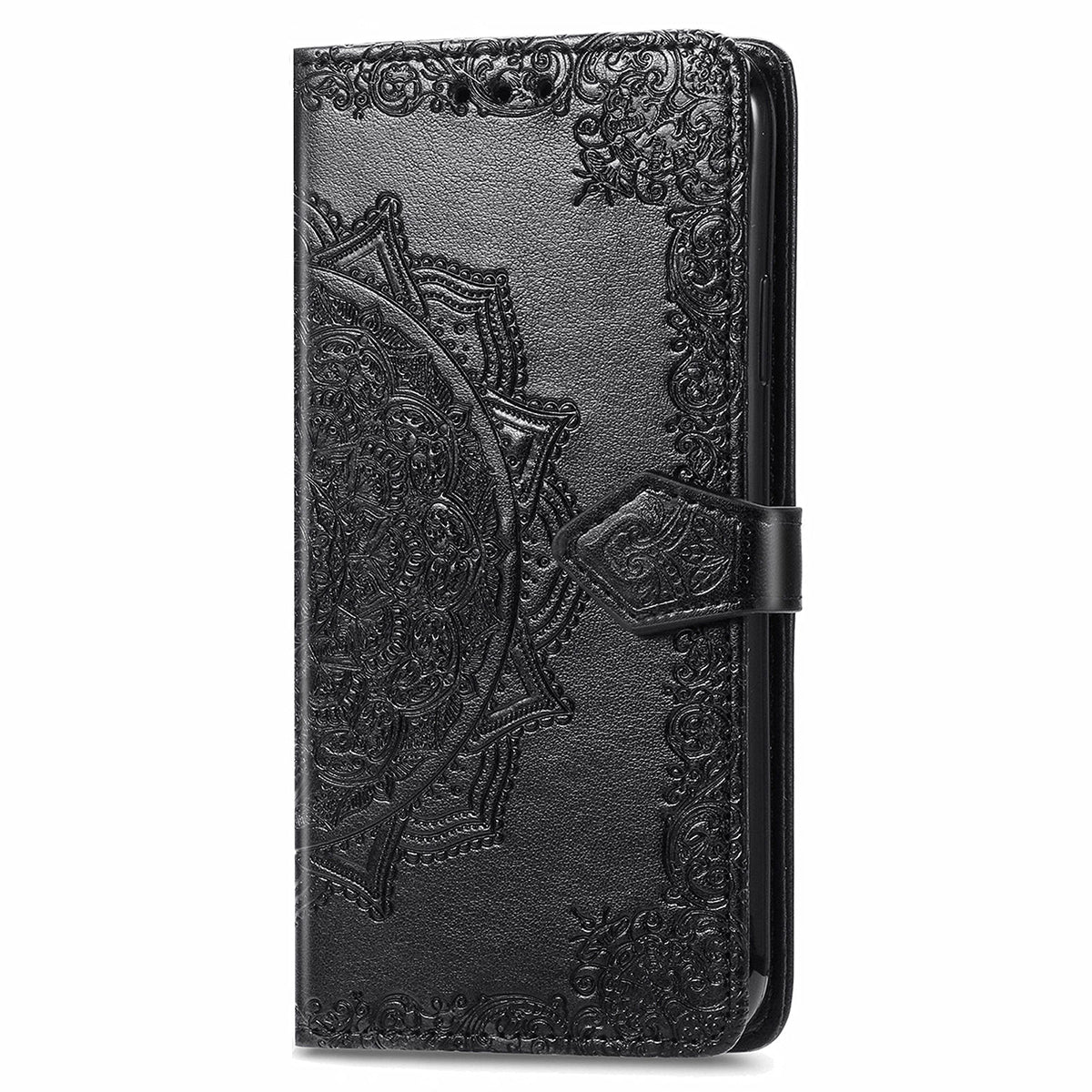 Mandala Flower Embossment PU Leather Wallet Shell Leather Case for 	Oppo A94 5G / Reno5 Z