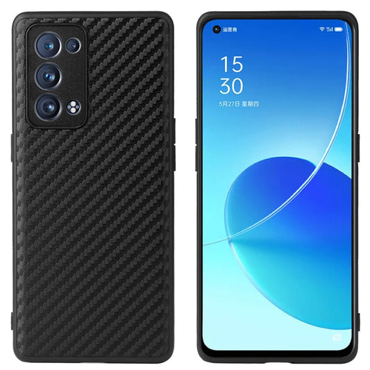 Well-protected PU Leather Coated PC + TPU Hybrid Case Phone Shell for Oppo Reno6 Pro+ 5G/Pro 5G (Snapdragon)