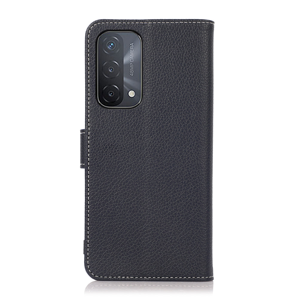 Stand Design Litchi Texture Leather Wallet Protective Cover Case for Oppo A93 5G/A74 5G/A54 5G