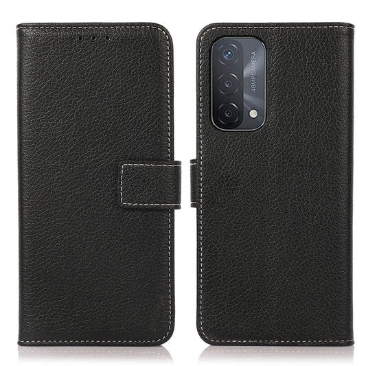 Stand Design Litchi Texture Leather Wallet Protective Cover Case for Oppo A93 5G/A74 5G/A54 5G