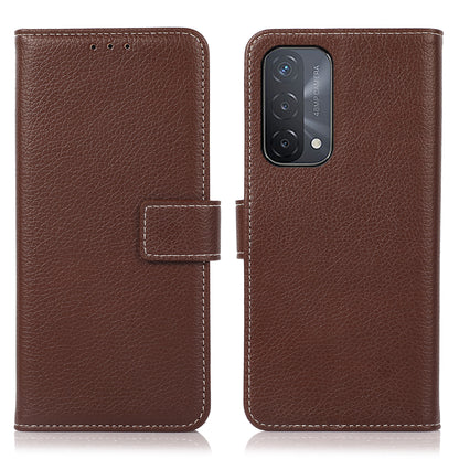 Stand Design Litchi Texture Leather Wallet Protective Cover Case for Oppo A93 5G/A74 5G/A54 5G