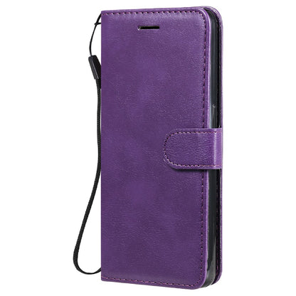 KT Leather Series-2 Anti-scratch Well Protected Pure Color Leather Phone Case for Oppo Reno6 5G