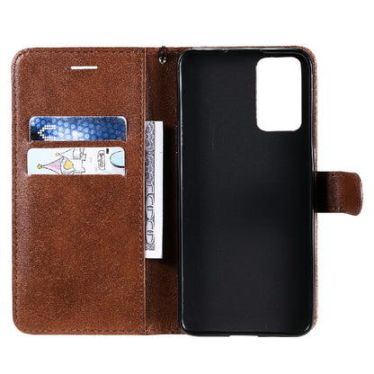 KT Leather Series-2 Anti-scratch Well Protected Pure Color Leather Phone Case for Oppo Reno6 5G