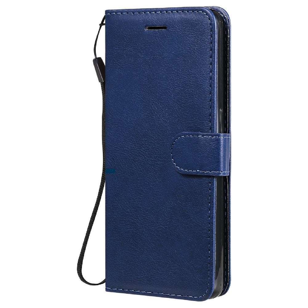 KT Leather Series-2 Anti-scratch Well Protected Pure Color Leather Phone Case for Oppo Reno6 5G