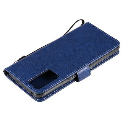 KT Leather Series-2 Anti-scratch Well Protected Pure Color Leather Phone Case for Oppo Reno6 5G