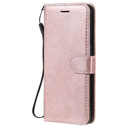 KT Leather Series-2 Anti-scratch Well Protected Pure Color Leather Phone Case for Oppo Reno6 5G