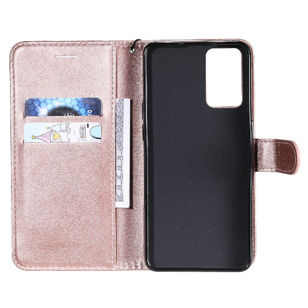 KT Leather Series-2 Anti-scratch Well Protected Pure Color Leather Phone Case for Oppo Reno6 5G