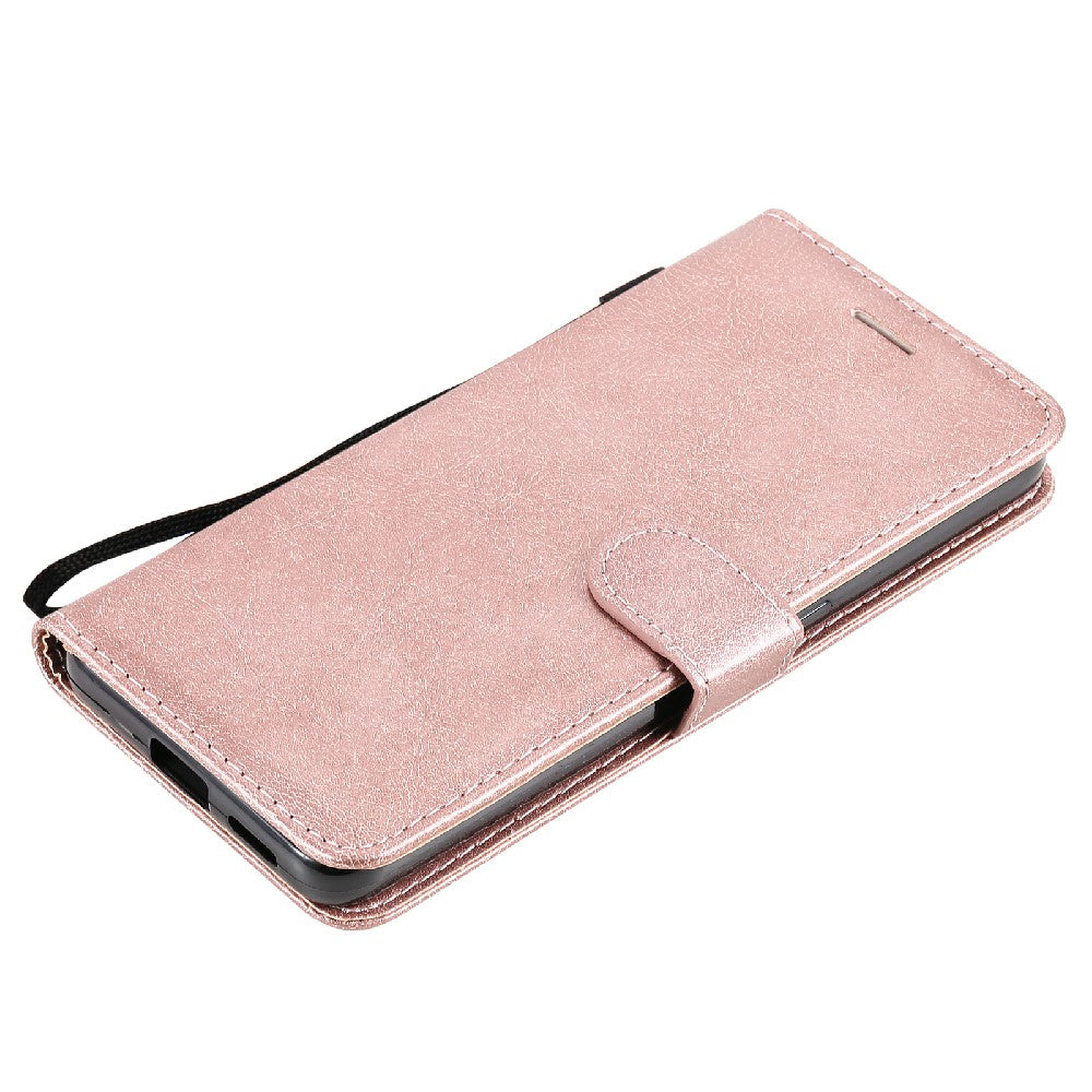 KT Leather Series-2 Anti-scratch Well Protected Pure Color Leather Phone Case for Oppo Reno6 5G