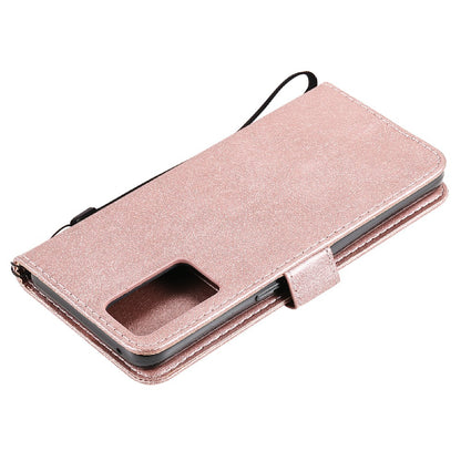 KT Leather Series-2 Anti-scratch Well Protected Pure Color Leather Phone Case for Oppo Reno6 5G