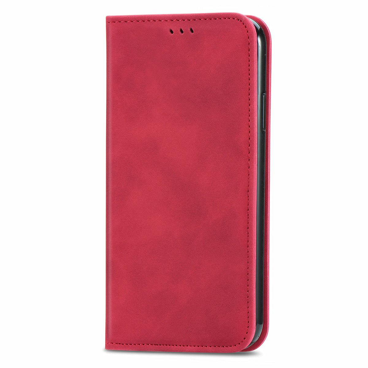 Skin-touch Magnetic Auto-absorbed Leather Case Shell with Card Holder for Oppo A94 5G