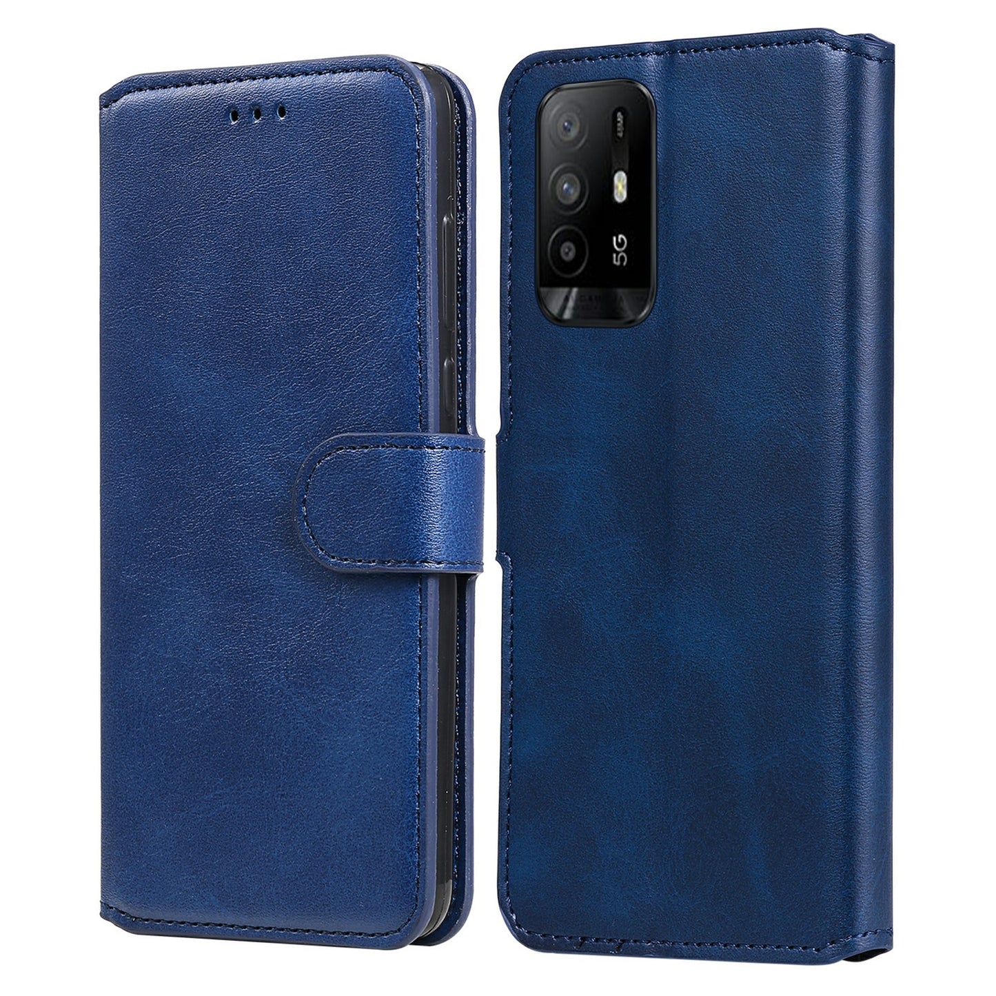 Flip Leather Phone Case with Wallet Stand for Oppo A95 5G/Oppo Reno5 Z 5G/F19 Pro+ 5G/A93 5G