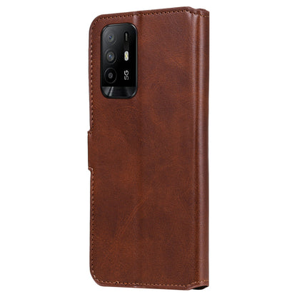 Flip Leather Phone Case with Wallet Stand for Oppo A95 5G/Oppo Reno5 Z 5G/F19 Pro+ 5G/A93 5G