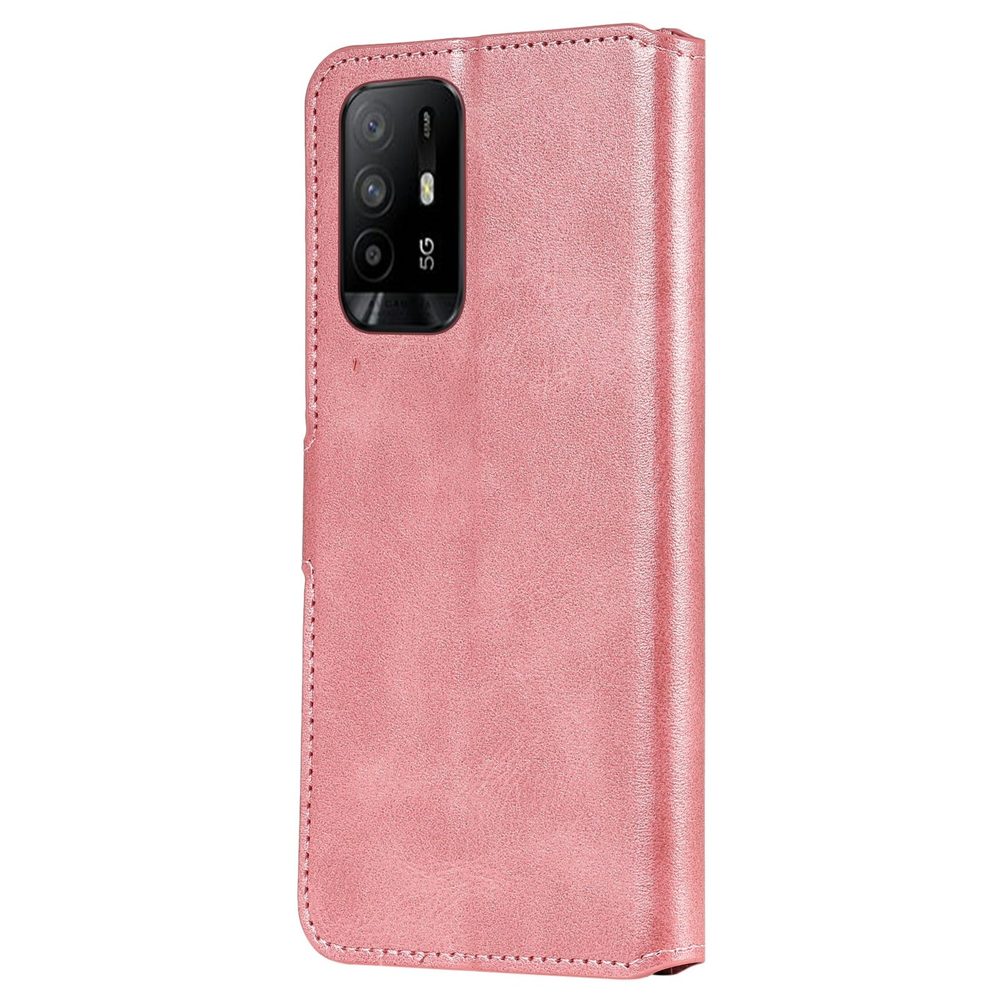 Flip Leather Phone Case with Wallet Stand for Oppo A95 5G/Oppo Reno5 Z 5G/F19 Pro+ 5G/A93 5G