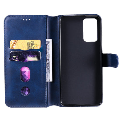 For Oppo Reno6 5G Leather Wallet Cell Phone Protective Cover Shell with Stand