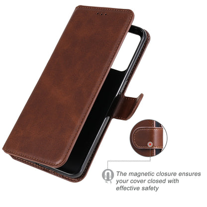 For Oppo Reno6 5G Leather Wallet Cell Phone Protective Cover Shell with Stand