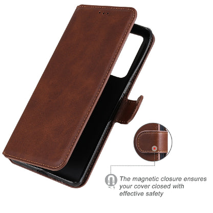 Shockproof PU Leather Wallet Stand Folio Flip Phone Cover for Oppo Reno6 Pro+ 5G/Pro 5G (Snapdragon)