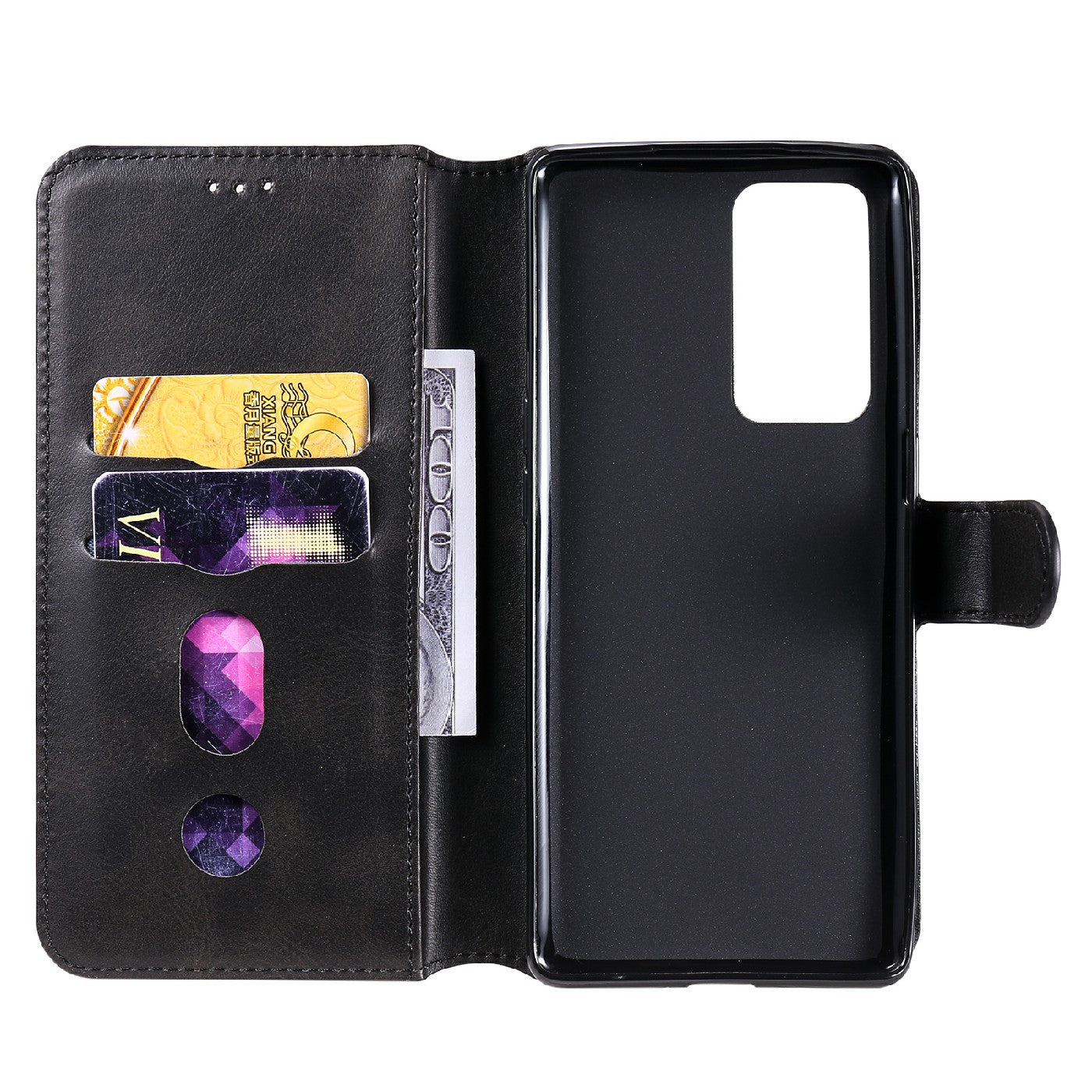 Shockproof PU Leather Wallet Stand Folio Flip Phone Cover for Oppo Reno6 Pro+ 5G/Pro 5G (Snapdragon)