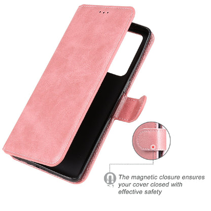 Shockproof PU Leather Wallet Stand Folio Flip Phone Cover for Oppo Reno6 Pro+ 5G/Pro 5G (Snapdragon)