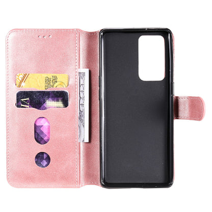 Shockproof PU Leather Wallet Stand Folio Flip Phone Cover for Oppo Reno6 Pro+ 5G/Pro 5G (Snapdragon)