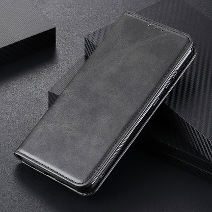 Full Protective Auto-absorbed Split Leather Wallet Phone Shell with Stand for Oppo A16/A16s/A54s