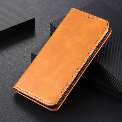 Full Protective Auto-absorbed Split Leather Wallet Phone Shell with Stand for Oppo A16/A16s/A54s