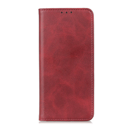 Full Protective Auto-absorbed Split Leather Wallet Phone Shell with Stand for Oppo A16/A16s/A54s