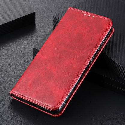 Full Protective Auto-absorbed Split Leather Wallet Phone Shell with Stand for Oppo A16/A16s/A54s